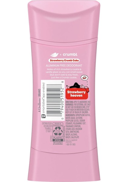 Crumbl Strawberry Crumb Cake Alüminyumsuz Stick Deodorant 74GR fiyatları