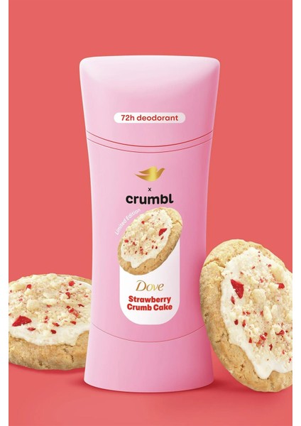 Crumbl Strawberry Crumb Cake Alüminyumsuz Stick Deodorant 74GR modelleri