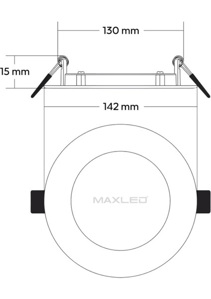 10 Adet 9W Slim LED Panel 6500K Beyaz MX-1004 fırsatları