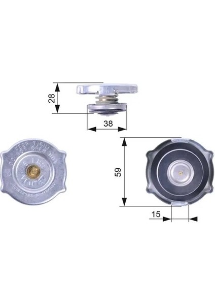 RC135 Radyator Kapagi 3781830 4677493AA 52079880AA