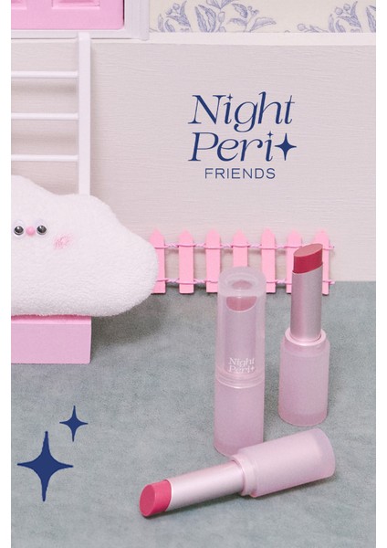 Yoğun Nemlendirme Sunan Vegan Dudak Balmı PERIPERA Ink Mood Glowy Balm (8Sleeping Coral)(Night Peri)