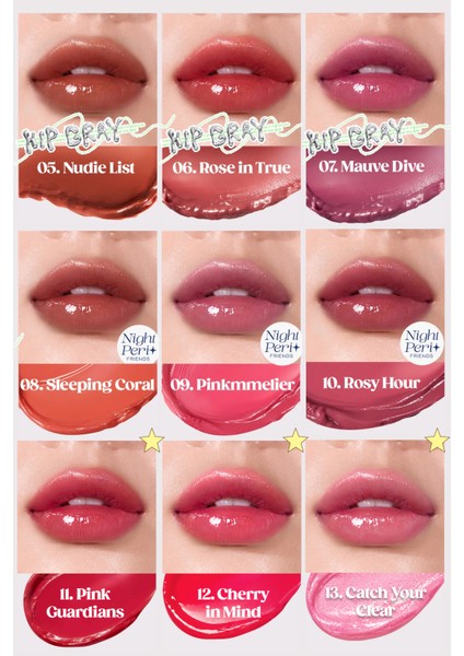 Yoğun Nemlendirme Sunan Vegan Dudak Balmı PERIPERA Ink Mood Glowy Balm (9 Pinkmmelier) (Night Peri)