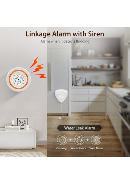 Zigbee Su Seviye Sensörü Akıllı Su Sızıntısı Alarm Dedektörü Sel Uyarısı Taşma Güvenliği Koruma Tuka Ewelink (Yurt Dışından)
