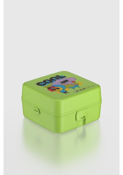 Leya Kral Şakir Desenli Pp Çocuk Beslenme Kabı 222052 Yeşil