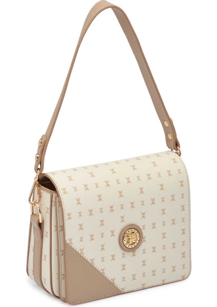 Bej Print Kadın Omuz Çantası - S1WPR0000807-U4A fiyatları