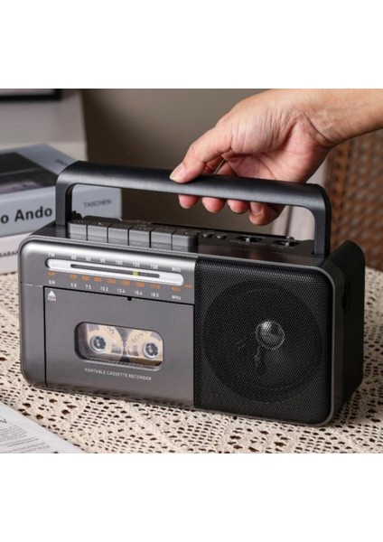 Taşınabilir Müzik Seti Kaset Çalar Fm Radyo USB Mp3 Player Bluetooth Hoparlör Retro Nostalji Radyo fırsatları
