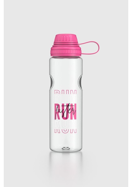 Ege Yazı Desenli 750 ml Tritan Matara 912067 Fuşya