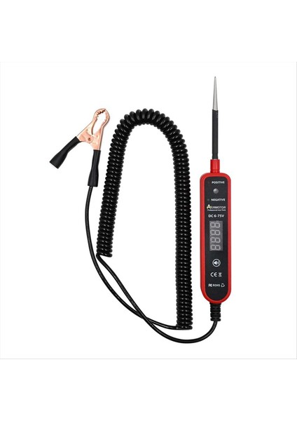Aermotor EM289 Araç Elektrik Devre Test Cihazı LED Dijital Voltaj Ekran Araç Kısa Devre Dedektörü Teşhis Aracı B (Yurt Dışından)