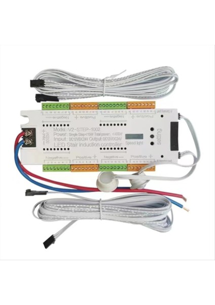 Otomatik 32 Kanal Merdiven Aydınlatma LED Hareket Sensörü Merdiven Işık Kontrolör Kiti Esnek Şerit 12V 24V (Yurt Dışından)