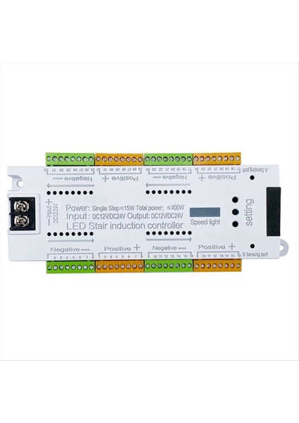 Otomatik 32 Kanal Merdiven Aydınlatma LED Hareket Sensörü Merdiven Işık Kontrolör Kiti Esnek Şerit 12V 24V (Yurt Dışından) fırsatları