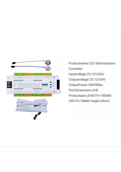 Otomatik 32 Kanal Merdiven Aydınlatma LED Hareket Sensörü Merdiven Işık Kontrolör Kiti Esnek Şerit 12V 24V (Yurt Dışından) indirimleri