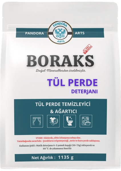 Boraks Katkılı Tül Perde Deterjanı 1135G x 2 Adet Set