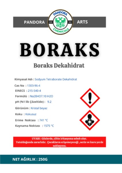 Boraks Borax Toz 250G