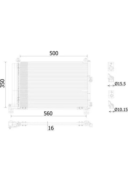 AC905000S Klima Radyatoru 1356049 1478105 3M3519710CA