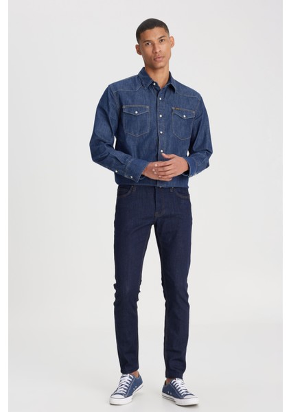 Pamuklu Skinny Fit Normal Bel Dar Paça Jeans Erkek Kot Pantolon L73607 536 fiyatları