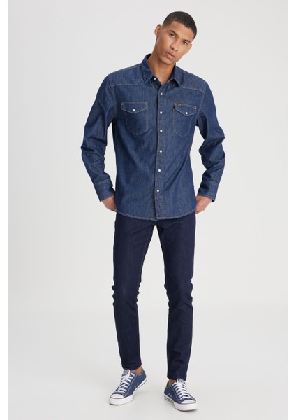 Pamuklu Skinny Fit Normal Bel Dar Paça Jeans Erkek Kot Pantolon L73607 536 modelleri