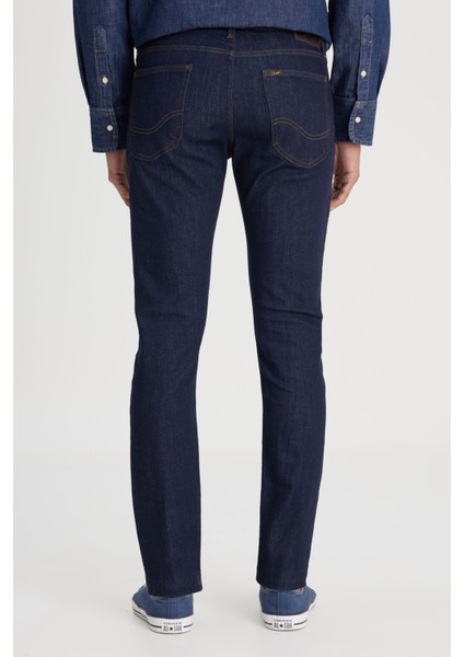 Pamuklu Skinny Fit Normal Bel Dar Paça Jeans Erkek Kot Pantolon L73607 536