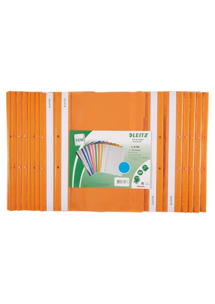 Telli Dosya, 10 Adet, 50'li Paket, A4, 2 Delikli, Turuncu indirimleri