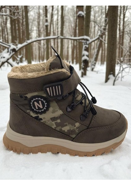 Erkek Çocuk Suya Soğuk Havaya Dayanıklı Cırtlı Içi Kürklü Siyah Kar Botu fiyatları