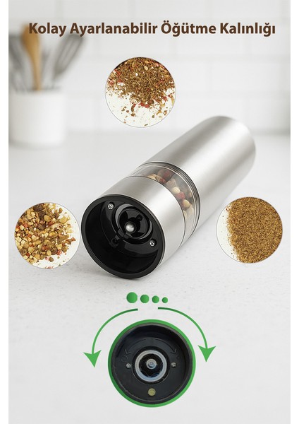 KSPG 4806 Otomatik Tuz ve Karabiber Değirmeni modelleri