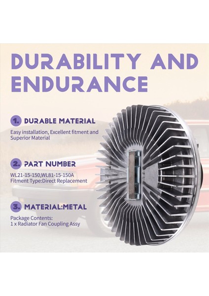 Mazda B1800 B2200 B2500 B2600 Pıckup WL21-15-150 WL81-15-150A Için Radyatör Fan Birleştirme Assy (Yurt Dışından) indirimleri