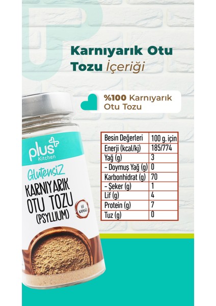 Glutensiz Karnıyarık Tozu 250 G fırsatları