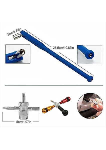 43PCS Valf Kurulum Aracı Kit Lastik Valf Kök Aracı Çekme ve Kurulum Kiti (Yurt Dışından) fırsatları