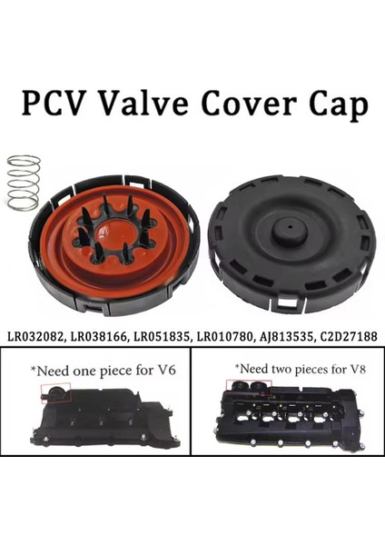 Land Rover Için Membran Kitli Yeni Pcv Valf Kapak Kapağı Lr4 Jaguar Xf Xj Xk LR051835 LR010780 LR041443 LR133579 (Yurt Dışından) modelleri