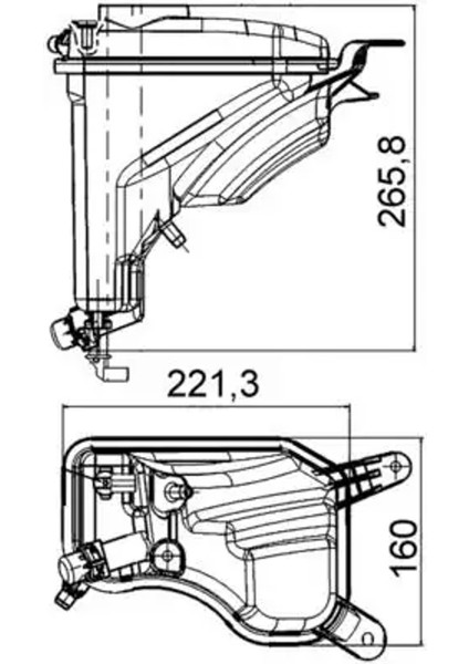 CRT207000S Yedek Su Deposu 17137519368 17137543026 17137567462
