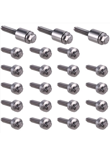 Bmw E60 E61 E90 E91 Z4 11120409288 Için 22PCS/SET Alüminyum Valf Kapak Vidası Seti (Yurt Dışından) modelleri