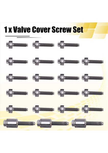 Bmw E60 E61 E90 E91 Z4 11120409288 Için 22PCS/SET Alüminyum Valf Kapak Vidası Seti (Yurt Dışından) fırsatları