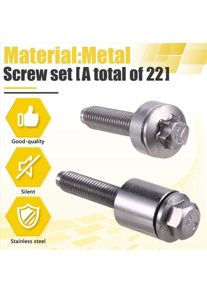 Bmw E60 E61 E90 E91 Z4 11120409288 Için 22PCS/SET Alüminyum Valf Kapak Vidası Seti (Yurt Dışından) indirimleri