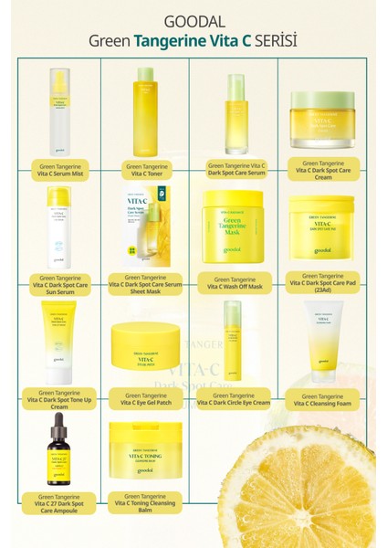 %27 Saf C Vitamini İçerikli Konsantre Ampul GOODAL Green Tangerine Vita C 27 Dark Spot Care Ampoule