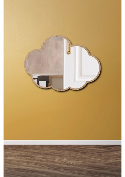 (1 Adet) Bulut Figürlü Çocuk Odası Dekoratif Ayna Pleksi Gümüş Renk modelleri