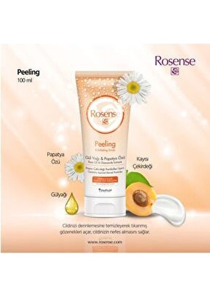 Peeling Cilt Temizliği İçin Papatya Özlü 100 ml Karma Ciltler İçin Etkili fiyatları