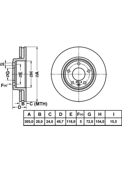 50111 Fren Diski On 7711130077 (2 Adet Fiyatıdır)