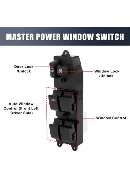 Toyota 84820-33070 Için Otomatik Cam Regülatör Anahtarı Güç Penceresi Anahtarı (Yurt Dışından) indirimleri