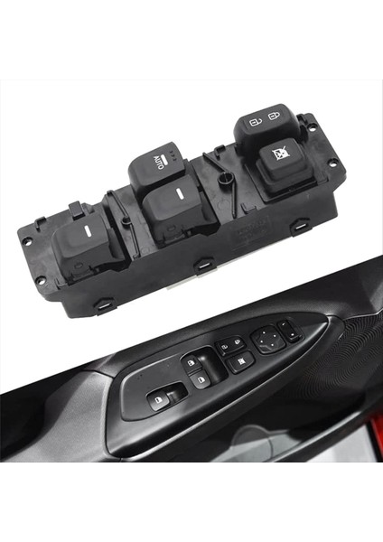 Araba Ön Sol Yan Pencere Anahtarı Düğmesi 93570-2V000 Hyundai Veloster Için 2011-2016 Lhd Kapı Cam Kaldırma Kontrol Anahtarı (Yurt Dışından) fırsatları