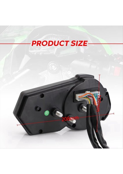 Evrensel 1200RPM Motosiklet Yolculuğu Takometre Utv LCD 2 4 Silindir Için Dijital Hızölçer Göstergesi N1-6 (Yurt Dışından) modelleri