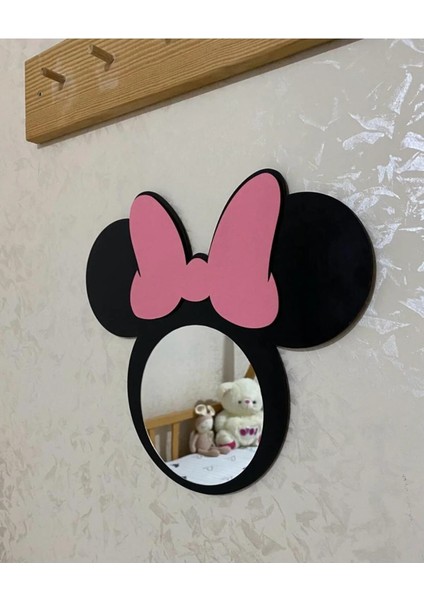 Minnie Mouse Figürlü Çocuk Odası Dekoratif Ayna