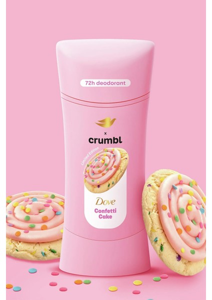 Crumbl Confetti Cake Alüminyumsuz Stick Deodorant 74GR modelleri