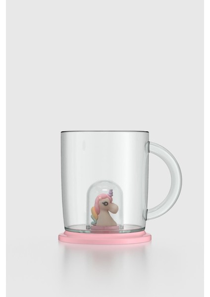 Joy Unicorn Figürlü 250 ml Kulplu Tritan Bardak 222059 Pembe