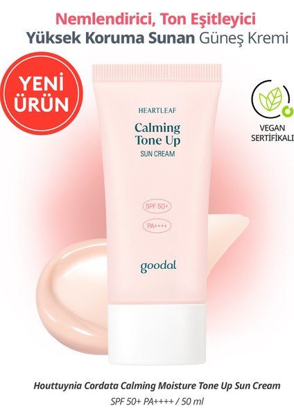 Heartleaf Calming Tone Up Sun Cream - Houttuynia Cordata Özlü Hibrit Filtreli Tone- Up Güneş Kremi SPF50+ Pa++++ fırsatları