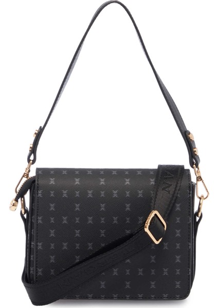 Siyah Print Kadın Omuz Çantası - S1WPR0000807-T0E modelleri