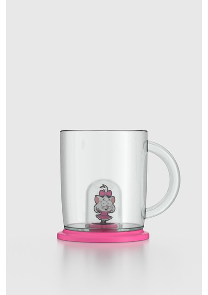 Joy Kral Şakir Canan Figürlü 250 ml Kulplu Tritan Bardak 222038 Pembe