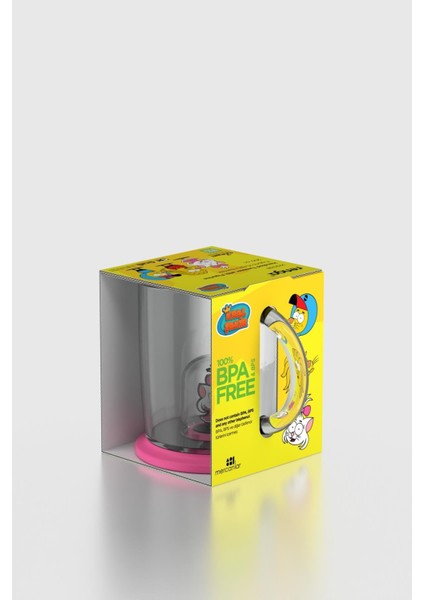 Joy Kral Şakir Canan Figürlü 250 ml Kulplu Tritan Bardak 222038 Pembe fırsatları