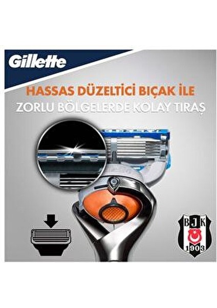 Fusion Proglide Manuel Tıraş Makinesi Beşiktaş Özel Seri 1 Makine 3 Yedek Bıçak
