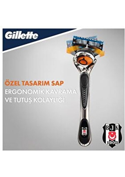 Fusion Proglide Manuel Tıraş Makinesi Beşiktaş Özel Seri 1 Makine 3 Yedek Bıçak