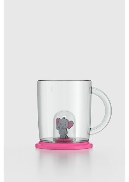 Joy Fil Figürlü 250 ml Kulplu Tritan Bardak 222053 Pembe