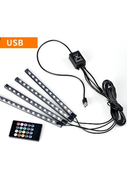 Volkswagen Fox Sese Duyarlı Ayak Altı LED Aydınlatma Kumandalı Scr
